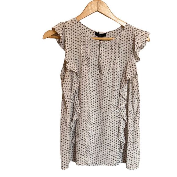 J. CREW 100% Silk Ruffle Top Size 4 - Picture 1 of 5